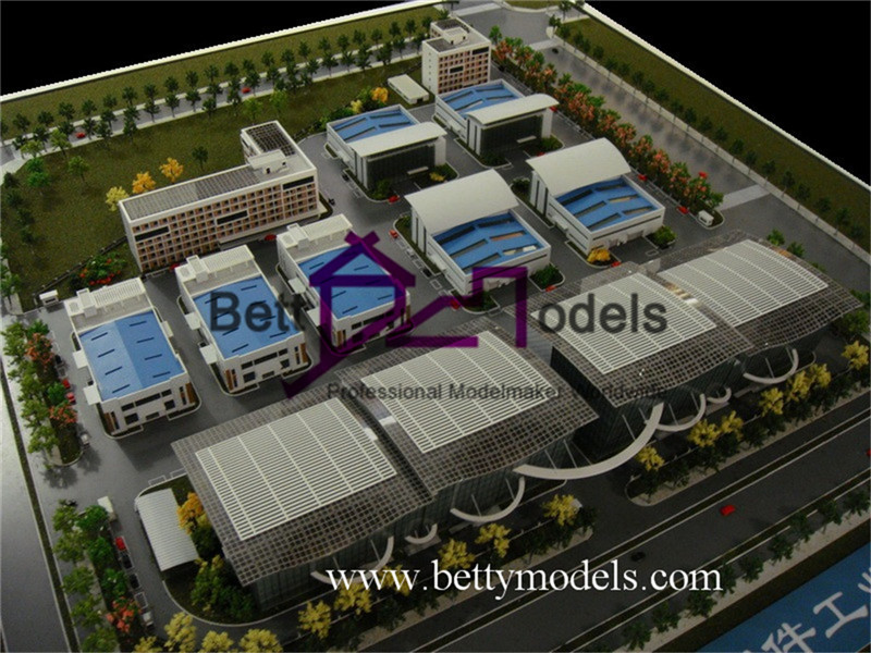 Modelli architettonici della fabbrica indiana