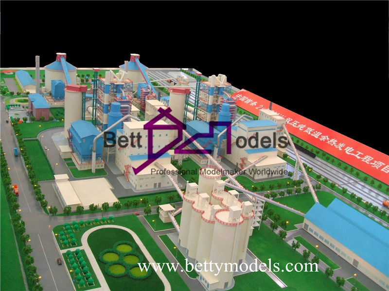Modelli industriali in scala di centrali elettriche